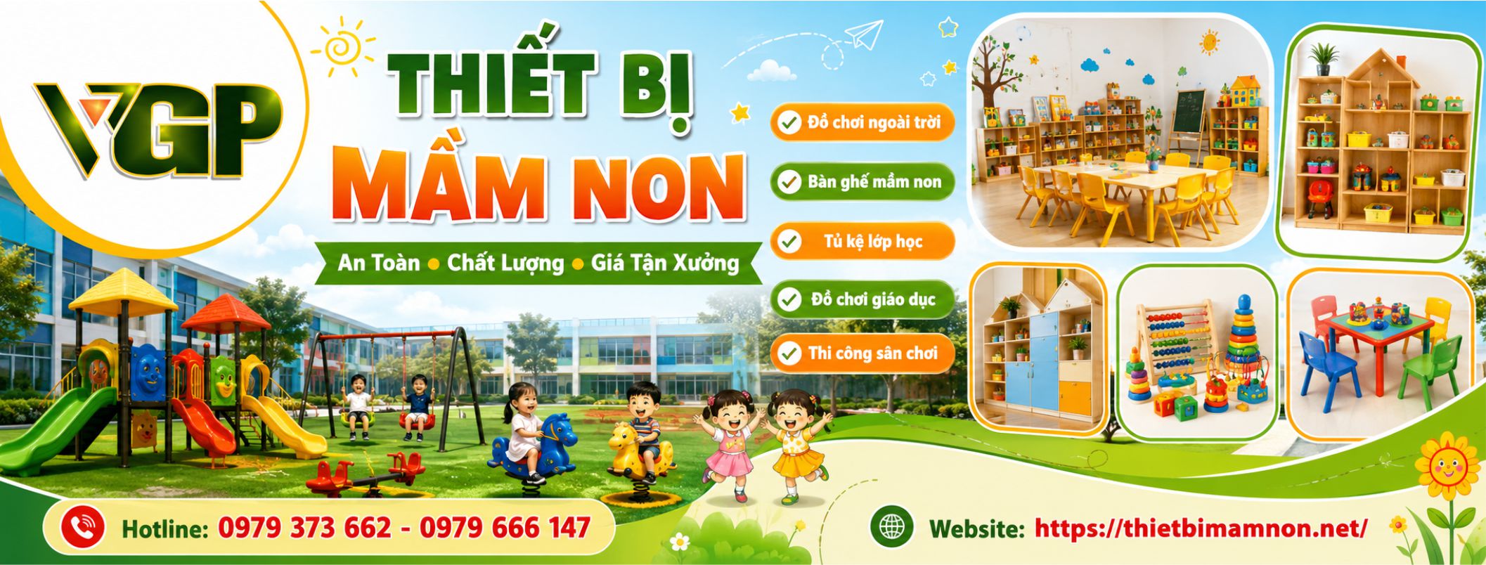 Công ty sản xuất và lắp đặt thiết bị mầm non số 1 tại Đắk Lắk